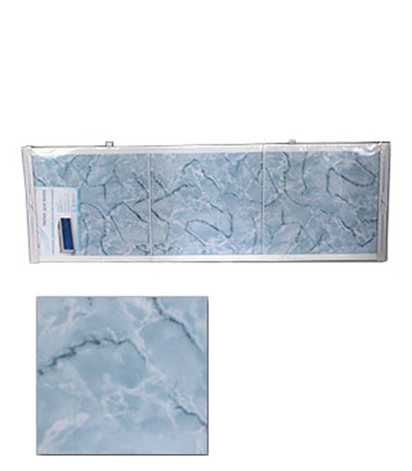 фото Экран под ванну оптима пластик голубой мороз 150 см alavann