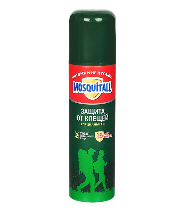 

Аэрозоль для защиты от клещей MOSQUITALL 150 мл