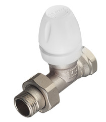 Клапан (вентиль) термостатический прямой Tiemme (3300013) 1/2 НР(ш) х 1/2 ВР(г) для радиатора