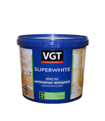 Краска водно-дисперсионная VGT моющаяся основа C 4,6 л/6 кг