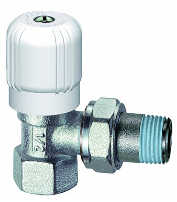 Клапан (вентиль) регулирующий ручной угловой Far (FV 1150 12) 1/2 НР(ш) х 1/2 ВР(г) для радиатора