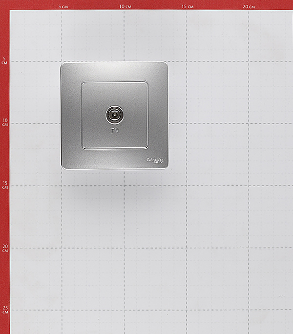 

Розетка телевизионная с рамкой Schneider Electric Blanca BLNTS000013 скрытая установка алюминий