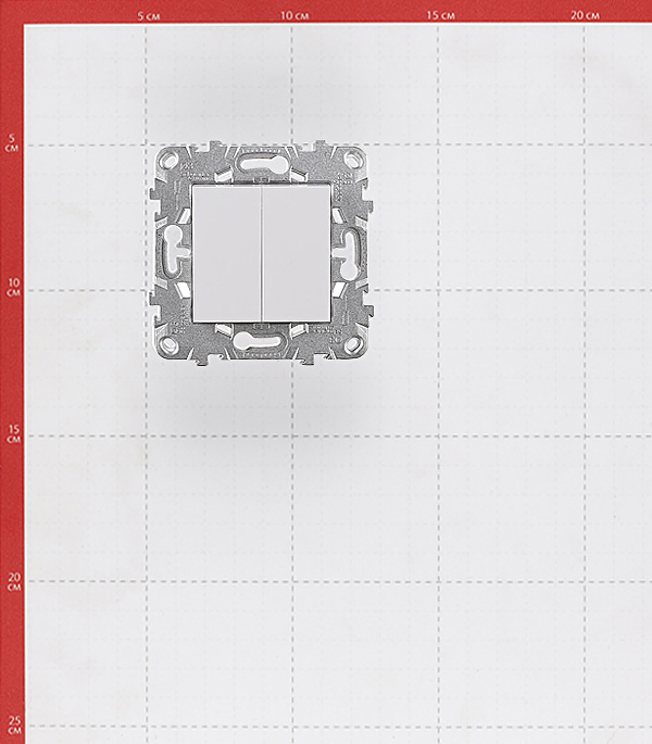 фото Выключатель schneider electric unica new nu521118 двухклавишный скрытая установка белый