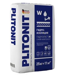 Гидроизоляция Plitonit ГидроЭласт 2К сухой 25 кг