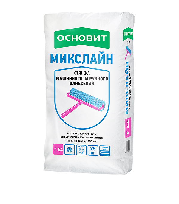 Стяжка пола Основит Микслайн Т44 25 кг — купить в Петровиче в Санкт ...