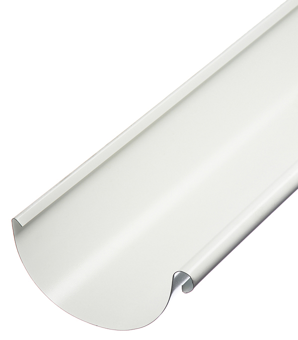 

Желоб водосточный Grand Line металлический d125 мм 2,5 м белый RAL 9003