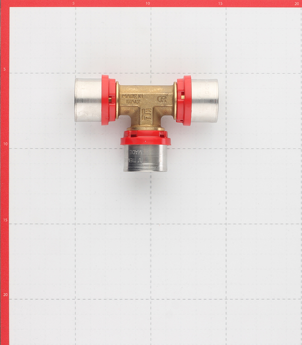 фото Тройник tiemme 26(пресс) х 26(пресс) х 26(пресс)