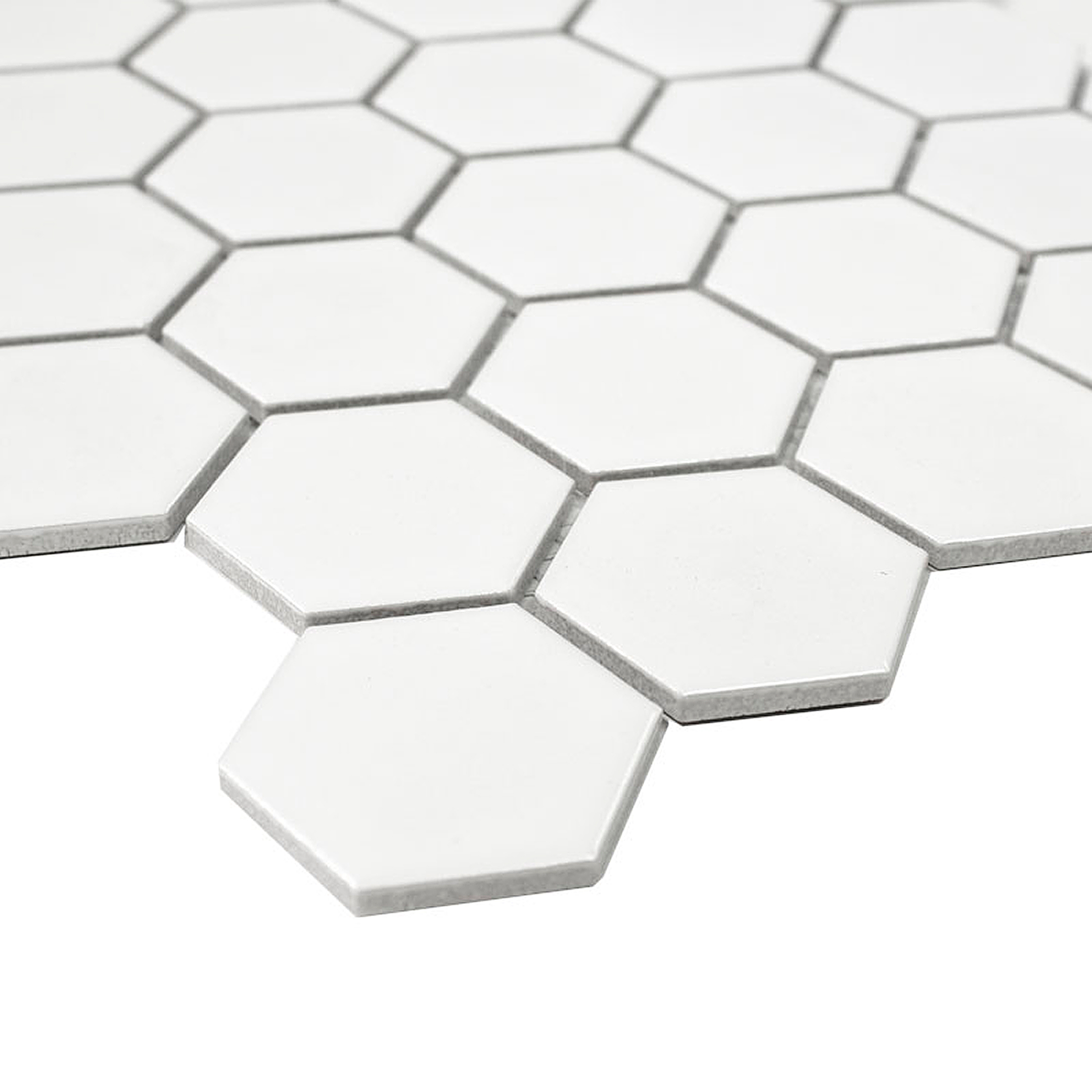 фото Мозаика starmosaic hexagon small белая керамическая 272х282х6 мм матовая