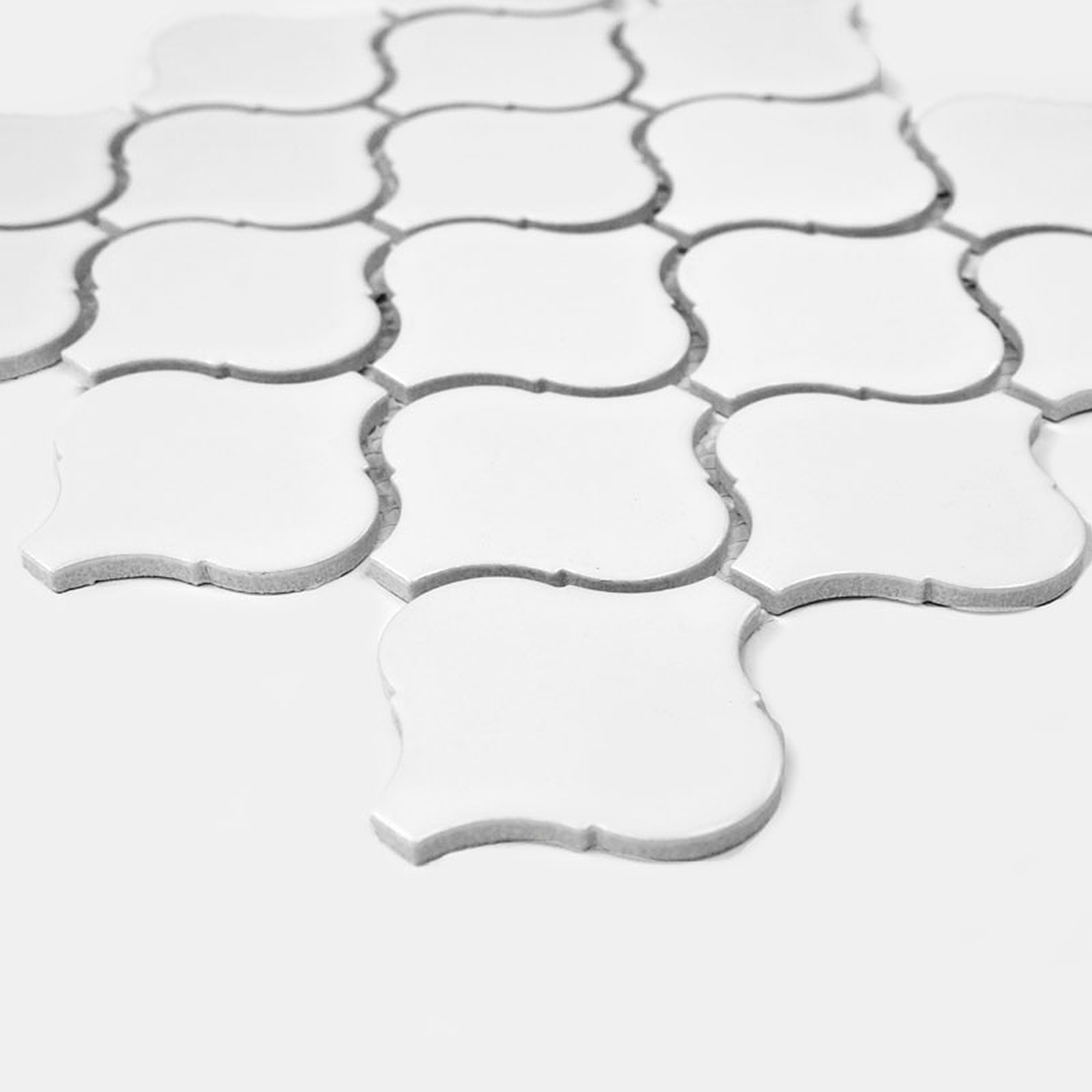 фото Мозаика starmosaic latern белая керамическая 246х280х6 мм матовая