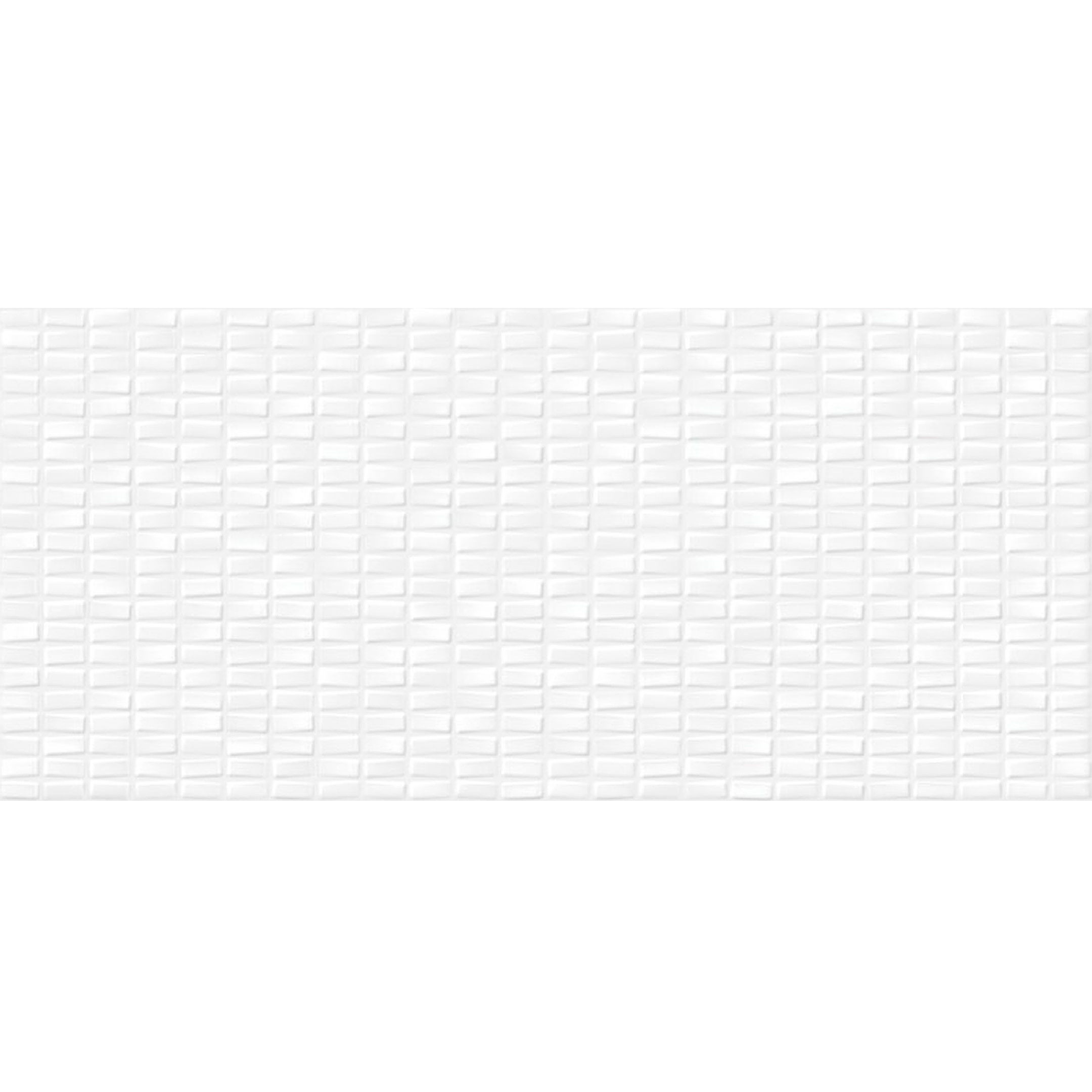 фото Плитка облицовочная cersanit pudra мозаика белая 200x440x8,5 мм (12 шт.=1,05 кв.м)