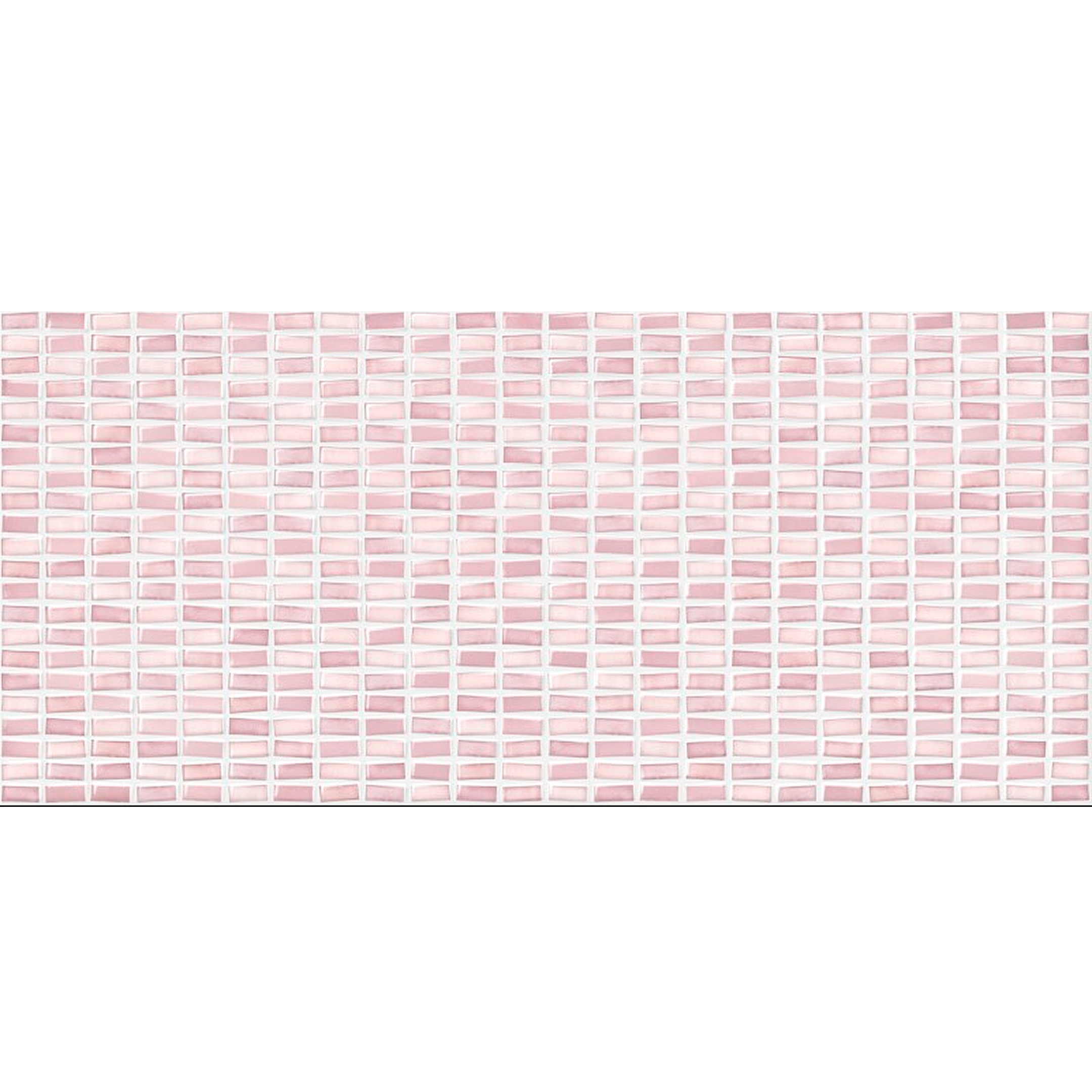 фото Плитка облицовочная cersanit pudra мозаика розовая 200x440x8,5 мм (12 шт.=1,05 кв.м)