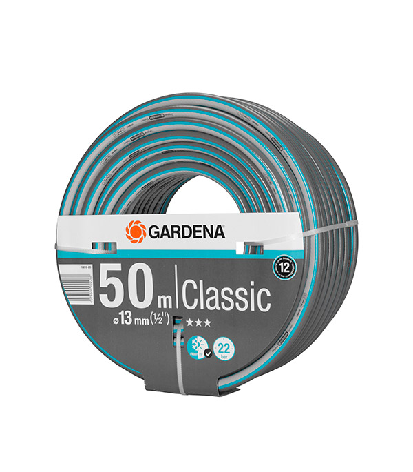 фото Шланг поливочный gardena classic 1/2" 50 м трехслойный (18010-20)