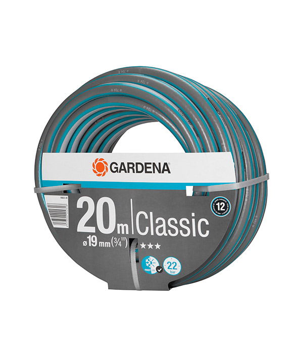 фото Шланг поливочный gardena classic 3/4" 20 м трехслойный (18022-20)