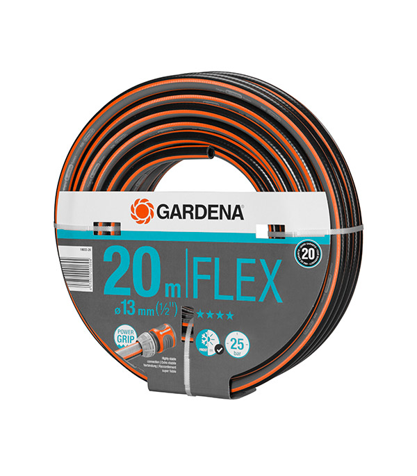 фото Шланг поливочный gardena flex 1/2" 20 м трехслойный (18033-20)