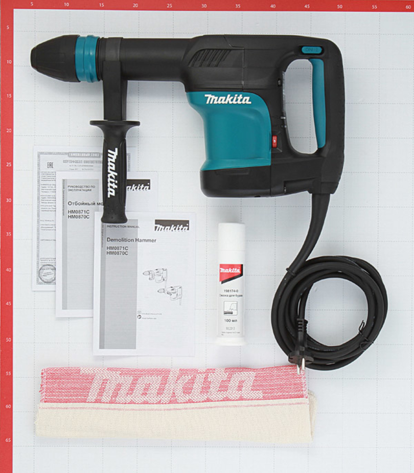 Отбойный молоток электрический Makita HM0870C 1100 Вт 11,4 Дж SDS-max ...