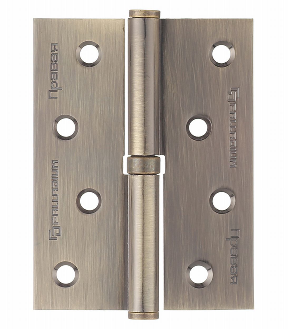 

Петля Palladium N 613-S-4 AB правая разъемная 100х75 мм античная бронза