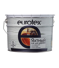 Лак алкидно-уретановый яхтный Eurotex бесцветный 10 л полуматовый