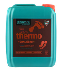 Добавка для теплых, наливных, промышленных полов и стяжек CemMix CemThermo 5 л