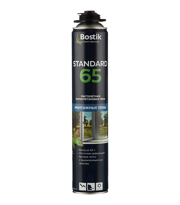 

Пена монтажная Bostik Standard 65 профессиональная 750 мл