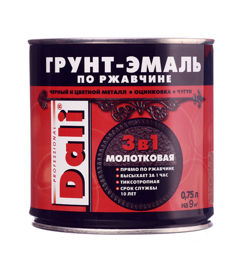 Фото «Грунт-эмаль по ржавчине Dali молотковая медная 3в1 глянцевая 0,75 л» в г. Великий Новгород