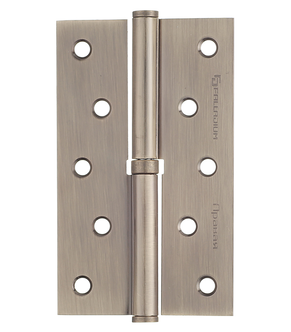 

Петля Palladium N 613-S-5 AB правая разъемная 125х75 мм античная бронза