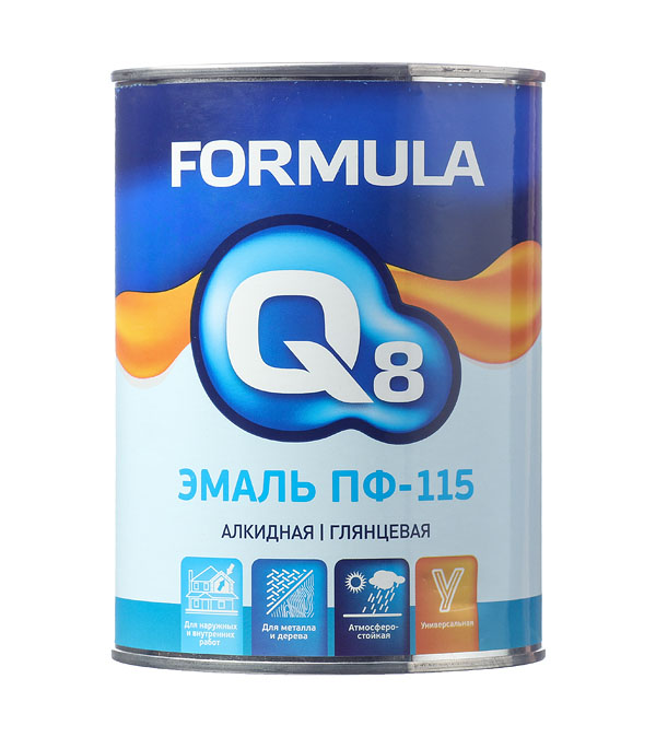 

Эмаль ПФ-115 коричневая Formula Q8 0,9 кг, Коричневый
