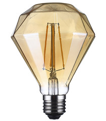 Лампа светодиодная REV VINTAGE 5 Вт E27 филаментная кристалл 2200К теплый белый свет 220 В прозрачная
