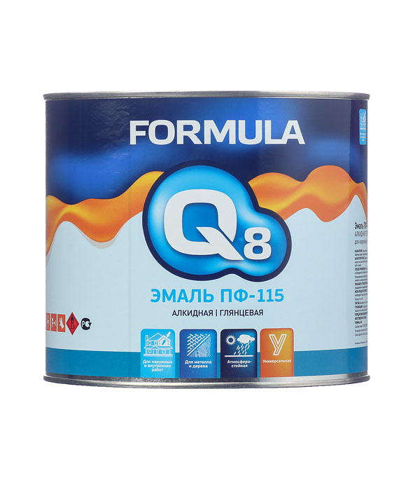 

Эмаль ПФ-115 синяя Formula Q8 1,9 кг, Синий