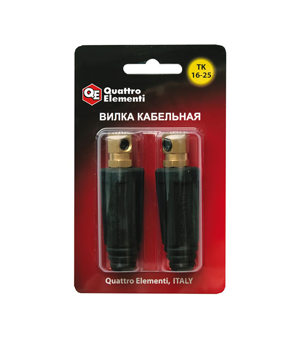 

Вилка сварочного кабеля Quattro Elementi ТК 16-25 (771-176) (2 шт.)