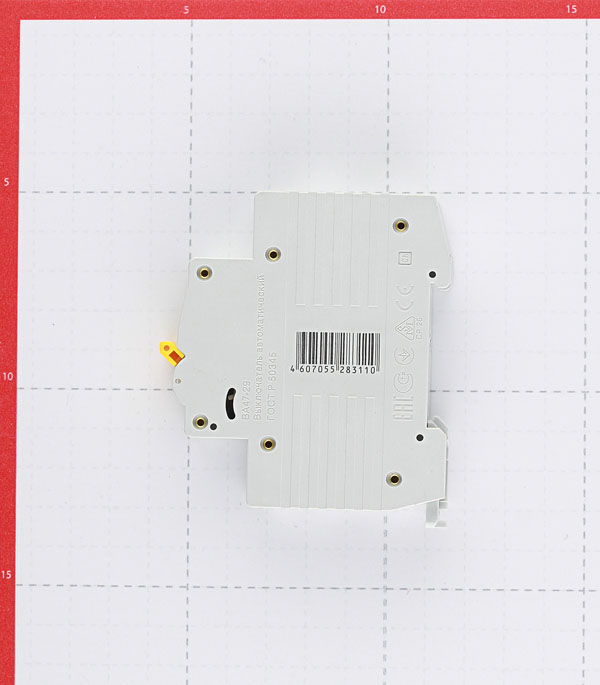 фото Автоматический выключатель iek ва 47-29 (mva20-1-006-c) 1p 6а тип c 4,5 ка 230/400 в на din-рейку