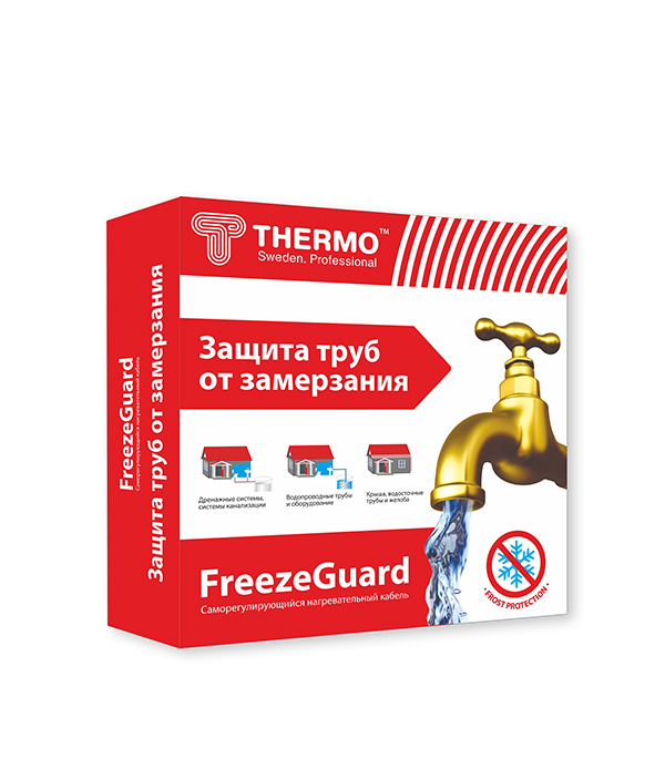 

Кабель греющий для труб Thermo Freeze Guard 250 Вт 10 м