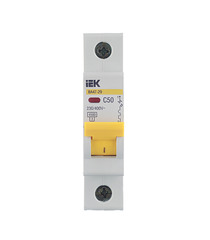 Автоматический выключатель IEK ВА 47-29 (MVA20-1-050-C) 1P 50А тип С 4,5 кА 220 В на DIN-рейку