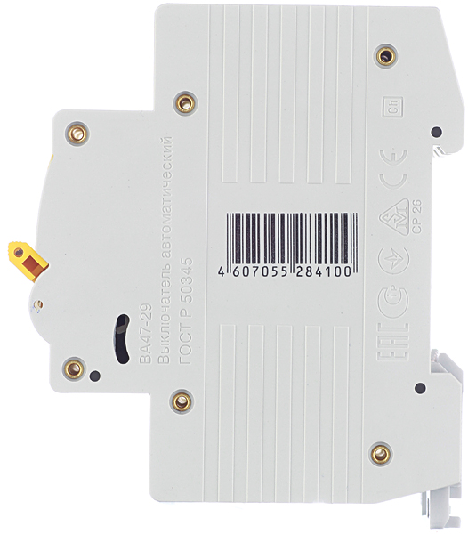 фото Автоматический выключатель iek ва 47-29 (mva20-3-040-c) 3p 40а тип c 4,5 ка 400 в на din-рейку