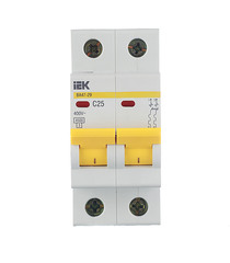 Автоматический выключатель IEK ВА 47-29 (MVA20-2-025-C) 2P 25А тип С 4,5 кА 400 В на DIN-рейку