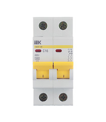 Автоматический выключатель IEK ВА 47-29 (MVA20-2-016-C) 2P 16А тип С 4,5 кА 400 В на DIN-рейку
