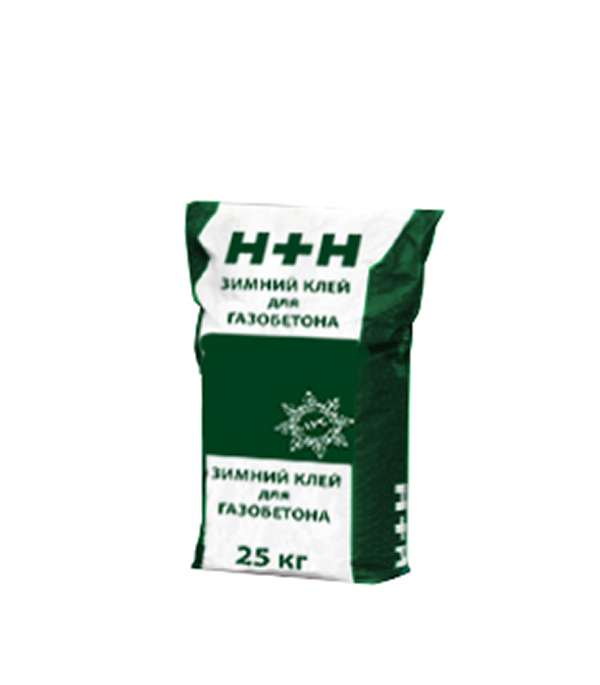 

Клей для газобетона H+H ГБ зимний 25 кг