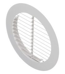 Решетка вентиляционная наружная ERA с фланцем d150 мм круглая пластиковая d200 мм