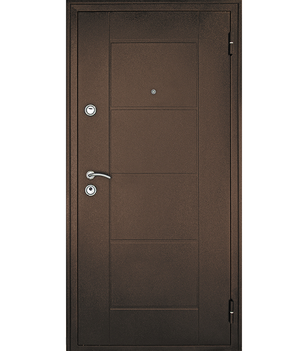 фото Дверь входная форпост квадро правая медный антик - ель карпатская 960х2050 мм