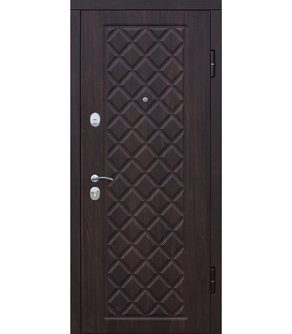 фото Дверь входная kamelot правая черный муар - вишня темная 960х2050 мм