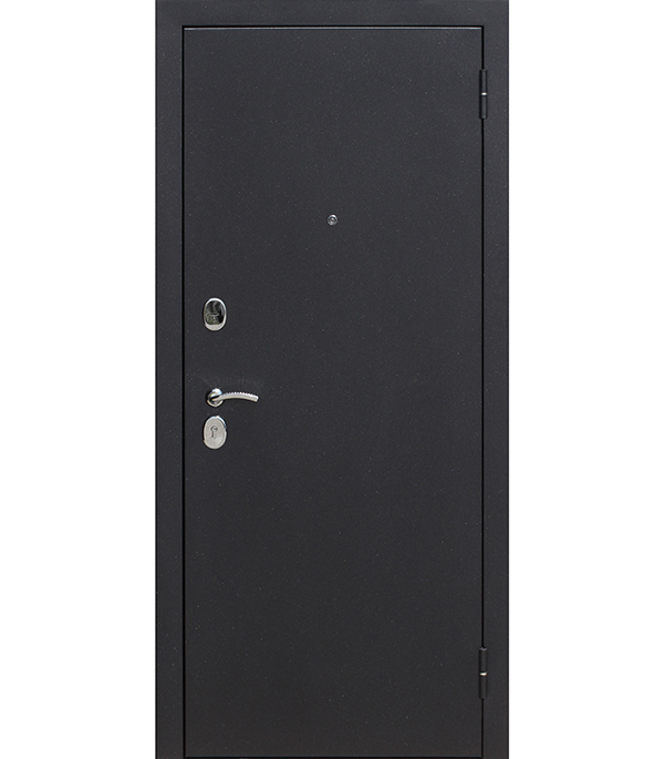 фото Дверь входная garda правая черный муар - темный кипарис со стеклом 860х2050 мм