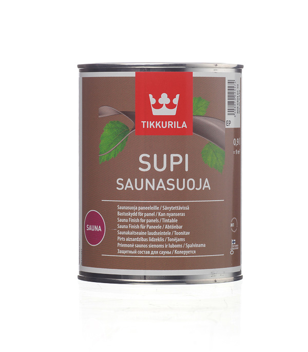 Антисептик Tikkurila Supi Saunasuoja для бань и саун бесцветный 0,9 л