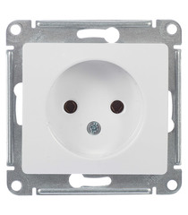 Розетка Schneider Electric Glossa GSL000141 скрытая установка белая без заземления