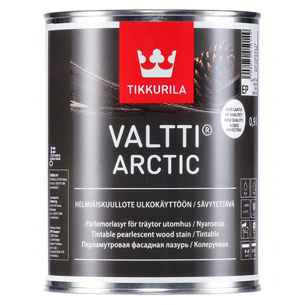 

Фасадная лазурь VALTTI ARCTIC EP 0,9л, Бесцветный ес