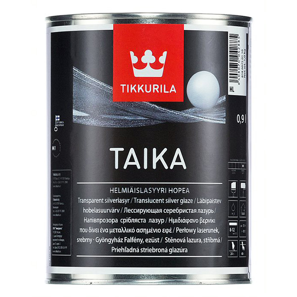 

Лазурь одноцветная Tikkurila TAIKA HL серебристая полуглянцевая 0,9 л