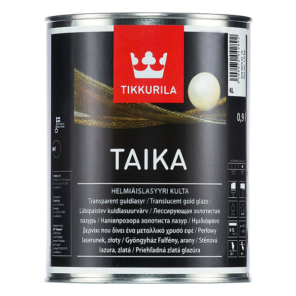 

Лазурь одноцветная Tikkurila TAIKA KL золотистая полуглянцевая 0,9 л