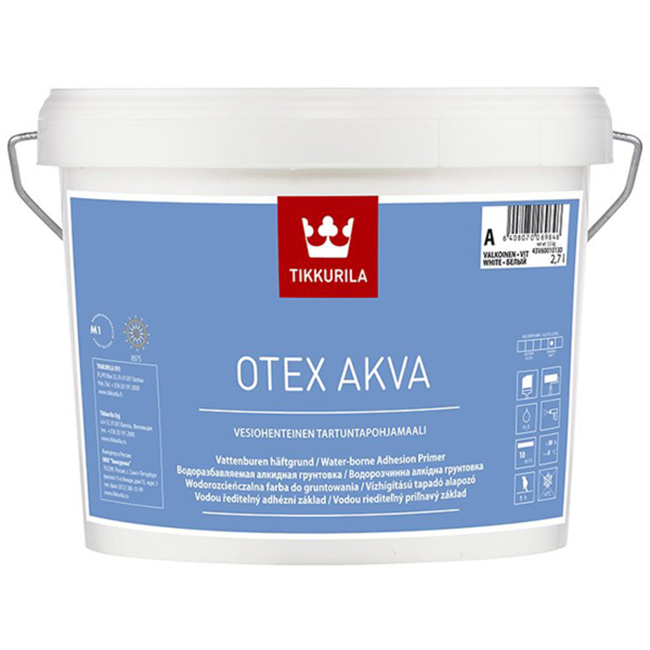 Грунт Tikkurila OTEX AKVA основа А 2,7 л —  в Петровиче  .