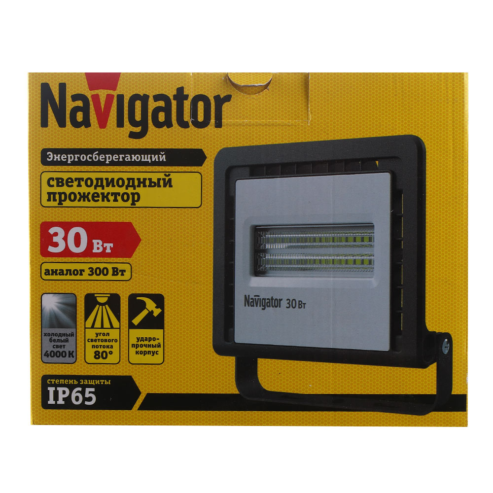 фото Прожектор светодиодный navigator до-30 30 вт 220 в ip65 4000к (14143)