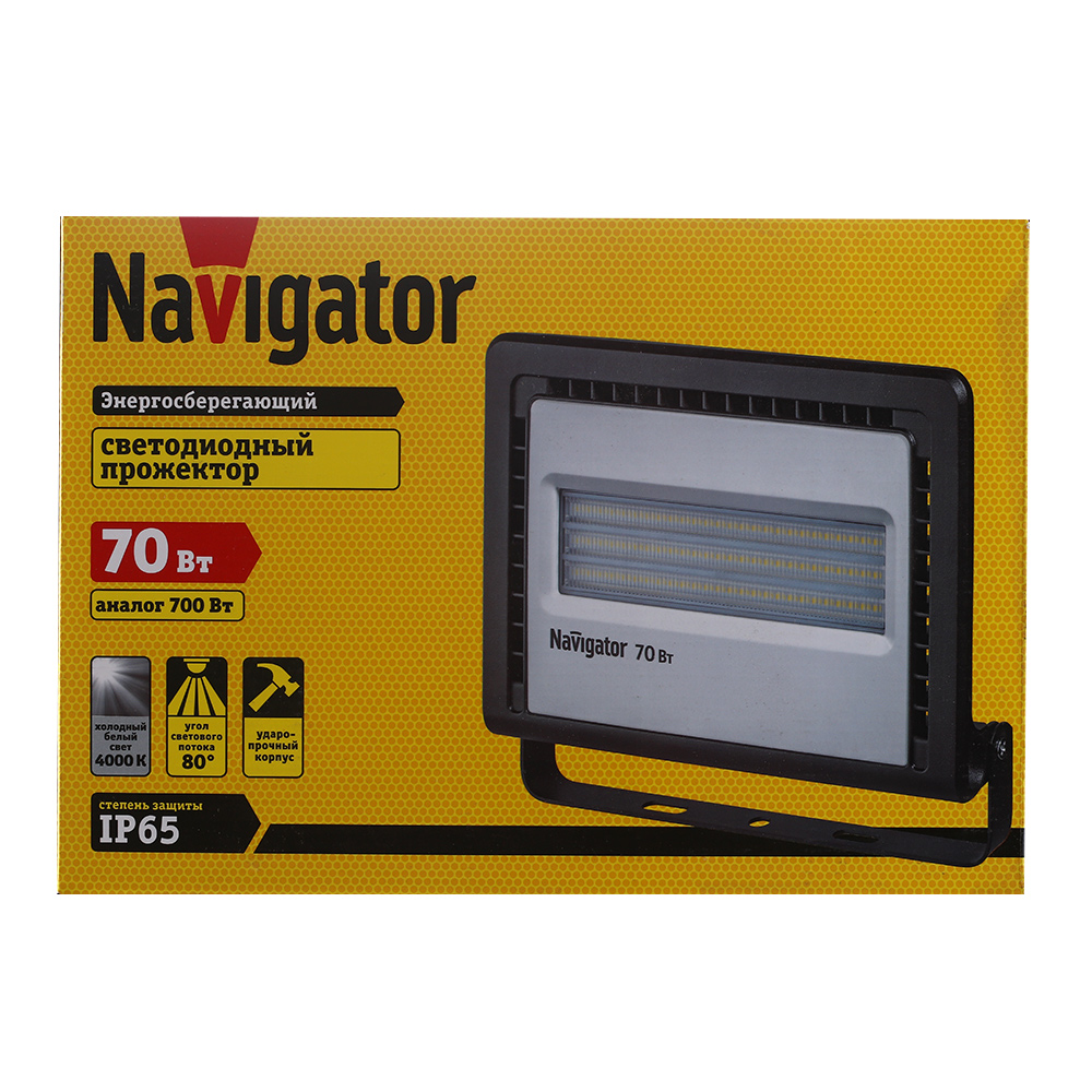 фото Прожектор светодиодный navigator до-70 70 вт 220 в ip65 4000к (14147)