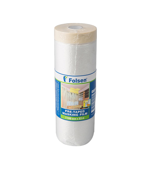 

Пленка защитная Folsen с клейким краем 10 мк 1,1х33 м (36,3 кв.м)