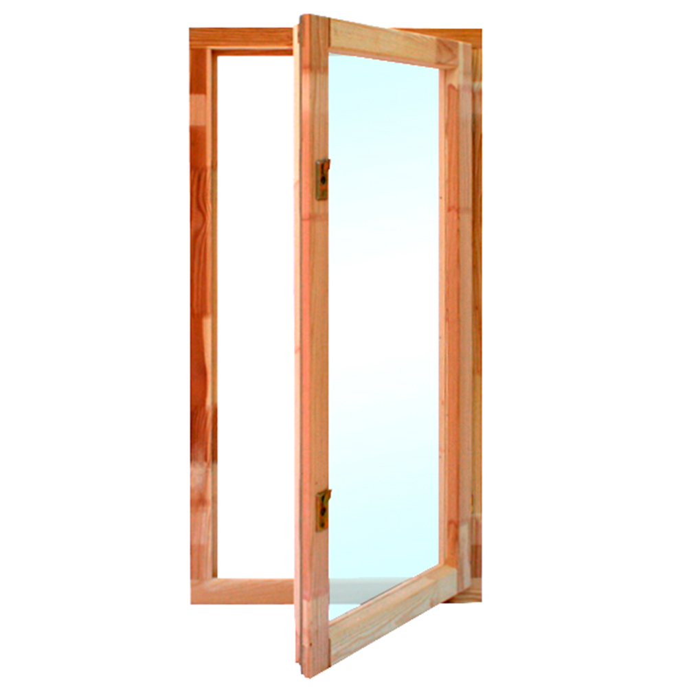 Окно деревянное террасное 1160х570х45 мм 1 створка поворотная